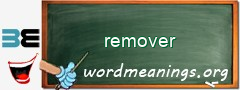 WordMeaning blackboard for remover